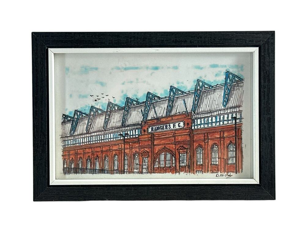 Rangers FC Ibrox Stadium Framed Art Print Glasgow Scotland 7x5